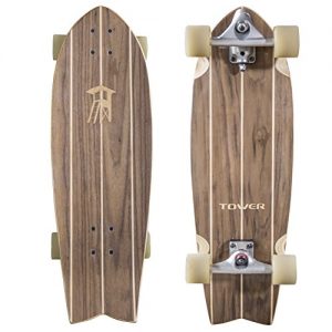 Tower Mini Cruiser Walnut Carving Skateboard