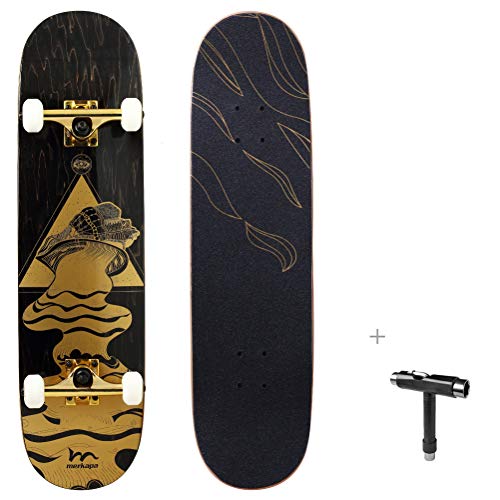 Pro Complete Skateboard 7 Layer Canadian Maple Double Kick