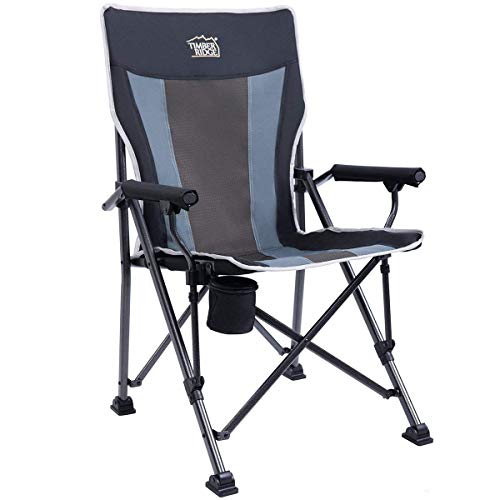 Timber Ridge Camping Chair Ergonomic High Back Support