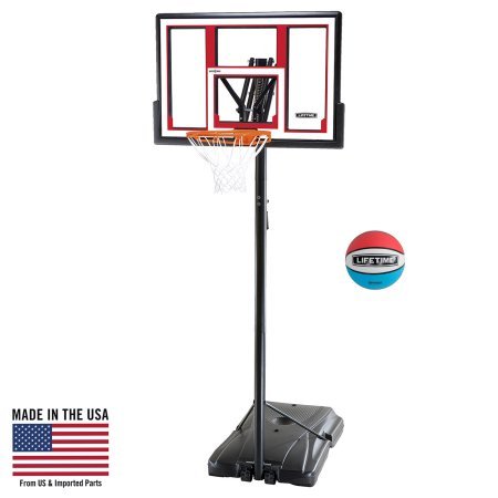 Lifetime Portable Basketball System, 48 Inch Shatterproof Backboard