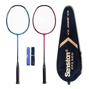 High Grade 2 Player Graphite Badminton Racket Set