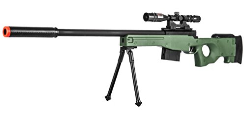300 FPS - Airsoft Sniper Spring Rifle Gun with Scope and Laser