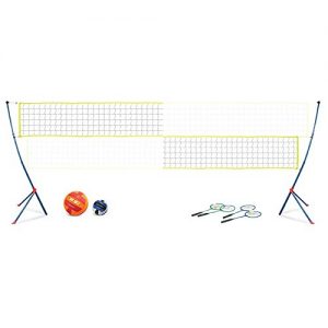 EastPoint Sports Easy Setup Portable Volleyball Badminton Net Set