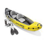 2-Person Inflatable Kayak Set with Aluminum Oars