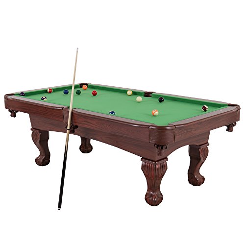 Billiard Table Featuring Traditional Claw Feet and Drop Pockets