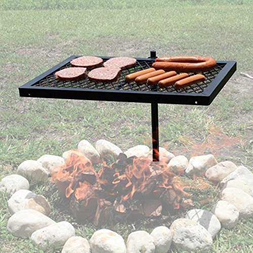 Texsport Heavy Duty Barbecue Swivel Grill for Outdoor BBQ over Open Fire