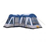 Tahoe Gear Gateway 10 to 12 Person Deluxe Cabin Family Camping Tent, Navy Blue