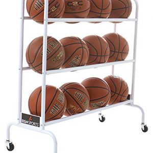 BSN Sports Ball Cart Wide Base (12 Balls)