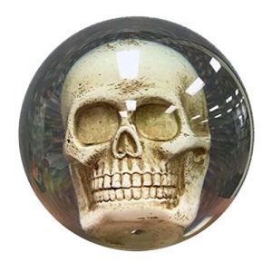 Bowlerstore Clear Skull Bowling Ball 15lbs, Clear, 15