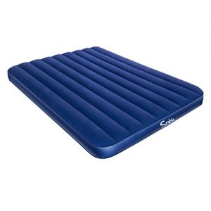 Inflatable Air Bed with Extra Thick Flocked Top