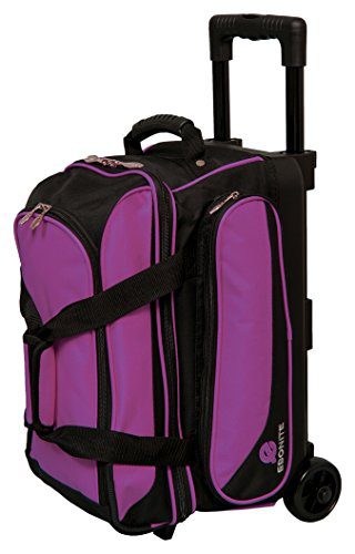 Ebonite Transport II Double Roller Bowling Bag, Purple