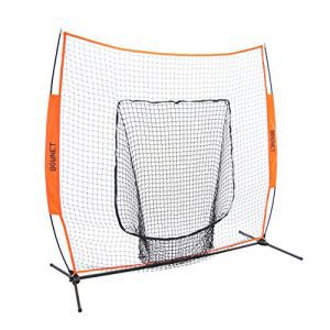 Bownet 7' x 7' Big Mouth X - Portable Sock Net Baseball Softball Hitting Pitching