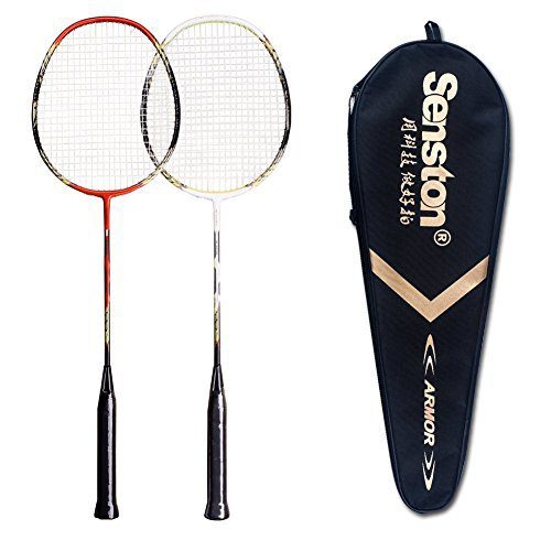 2 Player Badminton Set Double Rackets Carbon