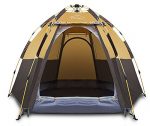 3-4 Person Camping Tent Backpacking Tents Hexagon Waterproof