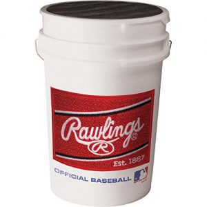 Rawlings Official League Baseballs & Bucket, 24 Count