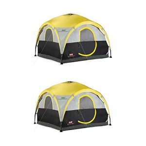 Coleman 4 Person Camping Dome Shelter Tent with Canopy