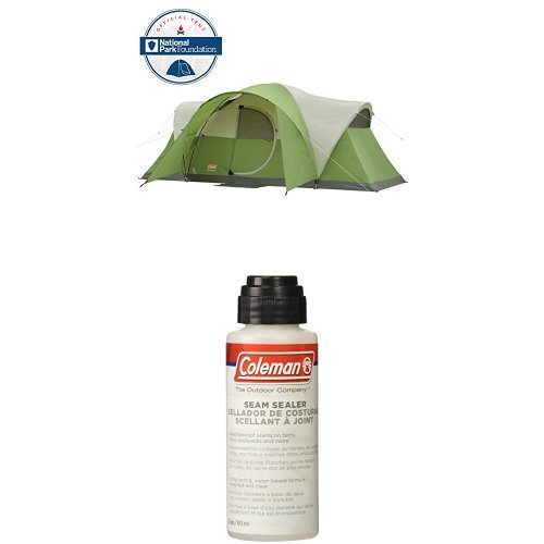 Coleman Montana 8-Person Tent, Green with Seam Sealer, 2-oz