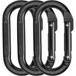 Black Diamond Oval Carabiner - 3-Pack