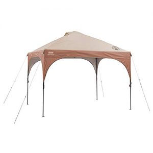 Coleman Instant Pop-Up Canopy Tent and Sun Shelter with LED Lighting, 10 x 10 Feet