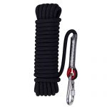 Aoneky 10 mm Static Outdoor Rock Climbing Rope, Fire Escape Safety Rappelling Rope