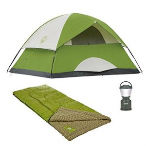 Cool Weather Adult Sleeping Bag, and LED Camp Lantern