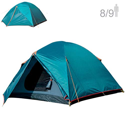 NTK Colorado GT 8 to 9 Person 10 by 12 Foot Outdoor Dome Family Camping Tent