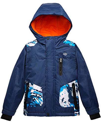 Wantdo Boy's Hooded Ski Jacket Waterproof Winter Coat for Skiing ...