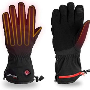 Venture Heat Insulated Heated Gloves for Men Women with Battery Pack - Hand Warmer for Skiing Snowboarding Snow, Rechargeable