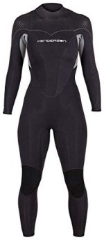 Henderson Women's Thermoprene Pro Wetsuit 3mm Back Zip Fullsuit Black/Lavender