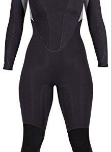 Henderson Women's Thermoprene Pro Wetsuit 3mm Back Zip Fullsuit Black/Lavender