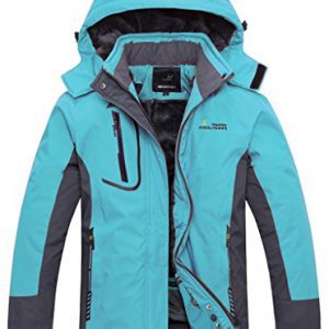 Wantdo Women's Mountain Waterproof Ski Jacket Windproof Rain Jacket