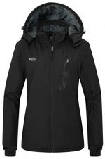 Wantdo Women's Waterproof Ski Fleece Jacket Windproof Parka Winter Rain Coat