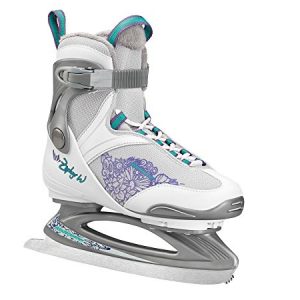 Bladerunner Ice by Rollerblade Zephyr Women's Adult Ice Skates, White and Purple, Recreational, Ice Skates