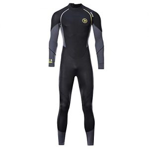 ZCCO Ultra Stretch 3mm Neoprene Wetsuit,Front Zip Full Body Diving Suit,one Piece for Men Women-Snorkeling,Scuba Diving Swimming,Surfing