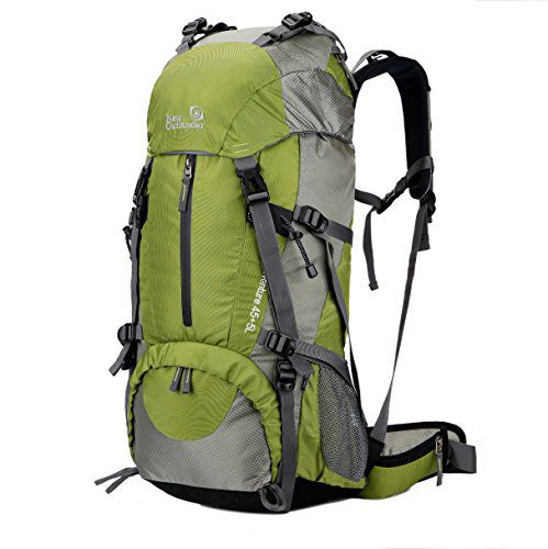 50L(45+5) Hiking Backpack Waterproof Internal Frame Backpacking Bag Outdoor Sport Daypack with Rain Cover