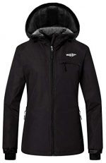 Wantdo Women's Mountain Ski Fleece Jacket Waterproof Windproof Snow Rain Coat