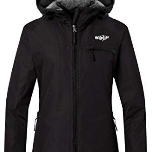 Wantdo Women's Mountain Ski Fleece Jacket Waterproof Windproof Snow Rain Coat