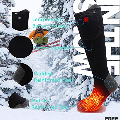 Upgraded Rechargeable Heated Socks Battery Powered Unisex Heating ...