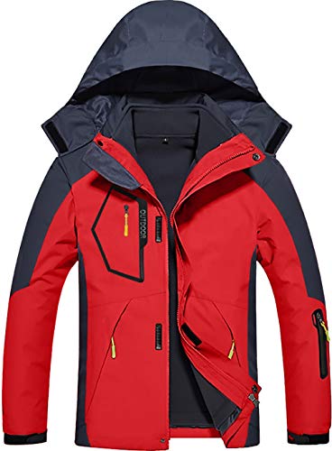 GEMYSE Men's 3 in 1 Waterproof Ski Snow Jacket Fleece Liner Warm Winter Jacket Coat