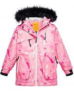 Wantdo Girls Waterproof Ski Jacket Parka Outdoor Windproof Warm Winter Coat