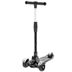6KU Kids Kick Scooter with Adjustable Height Scooter, Lean to Steer, Large LED Wheels for Children Age 3-12 Years Old