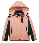 Wantdo Girl's Waterproof Ski Jacket Windproof Inner Warm Fleece Winter Coat
