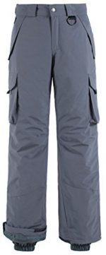 Wantdo Men's Waterproof Warm Padding Insulated Snow Pants Cargo Pants