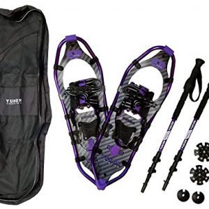 Yukon Charlie's Pro II Snowshoe Women 8x25 (up to 200 lbs) kit w/Poles Purple