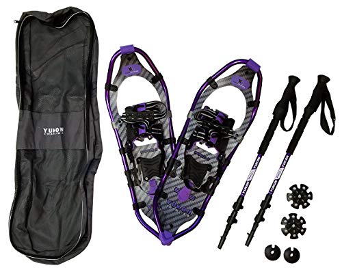 Yukon Charlie's Pro II Snowshoe Women 8x25 (up to 200 lbs) kit w/Poles Purple