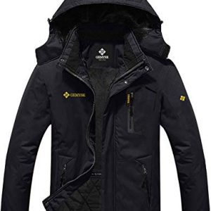 GEMYSE Men's Mountain Waterproof Ski Snow Jacket Winter Windproof Rain Jacket