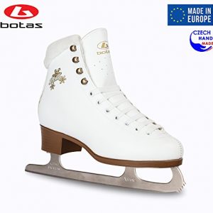 Botas - Model: Stella/Made in Europe (Czech Republic) / Figure Ice Skates for Women, Girls, Kids/Nicole Blades/White Color