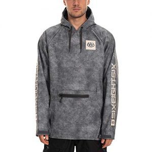 686 Men's Pullover Waterproof Hoody - Softshell Fleece Lined Fabric