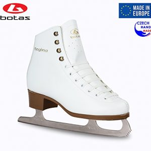 Botas - Model: Regina/Made in Europe (Czech Republic) / Figure Ice Skates for Women, Girls, Kids/Nicole Blades/White Color