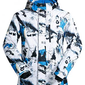 Men's Ski Jacket Outdoor Waterproof Windproof Coat Snowboard Mountain Rain Jacket New